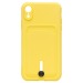 Чехол-накладка - SC304 с картхолдером для "Apple iPhone XR" (yellow) (208681)#1769566