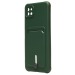 Чехол-накладка - SC304 с картхолдером для "Samsung SM-A226 Galaxy A22s 5G" (dark green) (208722)#2042351