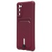 Чехол-накладка - SC304 с картхолдером для "Samsung SM-G780 Galaxy S20FE" (bordo) (208744)#2055278