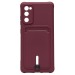 Чехол-накладка - SC304 с картхолдером для "Samsung SM-G780 Galaxy S20FE" (bordo) (208744)#1769519