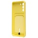Чехол-накладка - SC304 с картхолдером для "Samsung SM-G990 Galaxy S21FE" (yellow) (208748)#2097975