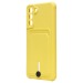 Чехол-накладка - SC304 с картхолдером для "Samsung SM-G990 Galaxy S21FE" (yellow) (208748)#2043554