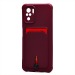 Чехол-накладка - SC304 с картхолдером для "Xiaomi Redmi Note 10/Redmi Note 10S" (bordo) (208776)#2043604