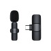 Микрофон - K9 с прищепкой для телефона, Type-C (black) (209935)#1771452