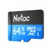 Карта памяти MicroSD 64GB Netac P500 Standard Class 10 UHS-I (90 Mb/s) без адаптера#1786165