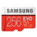 Карта флэш-памяти MicroSD 256 Гб Samsung +SD адаптер (class 10) UHS-1 U3+ Evo Plus (до130 MB(211978)#1776917