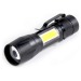Фонарь SMARTBUY SBF-104 алюминиевый ручной 3Вт LED+ 3 Вт COB (боковая подсветка), клипса, 1хAA, карманный, черный (1/360)#1778690
