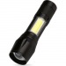 Фонарь SMARTBUY SBF-104 алюминиевый ручной 3Вт LED+ 3 Вт COB (боковая подсветка), клипса, 1хAA, карманный, черный (1/360)#1778694