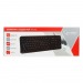 Клавиатура "Gembird" KB-200L, USB, 104 клавиши, доп. функции, синяя подсветка, кабель 1,45м, чёрный#1788253