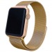                         Металлический ремешок для часов Apple Watch 42/44/45/49 mm миланская петля (золото)#1794293
