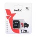 Карта памяти MicroSD 128GB Netac P500 Eco Class 10 UHS-I + SD адаптер#1804674