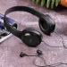 Накладные Bluetooth-наушники HOCO W24 (черно-фиолетовый)#1990517