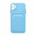 Чехол-накладка с кармашком и цветными кнопками для Apple iPhone 11/6.1 (007) голубой#1799812