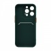 Чехол с кармашком и цветными кнопками для Apple iPhone 14 Pro/6.1 (002) темно зеленый#1800298