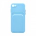 Чехол с кармашком и цветными кнопками для Apple iPhone 7/8/SE 2020 (007) голубой#1800289