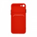 Чехол с кармашком и цветными кнопками для Apple iPhone 7/8/SE 2020 (010) красный#1800294