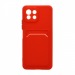                                 Чехол силиконовый Xiaomi Mi 11 Lite с визитницей и цветными кнопками (010) красный #1797785