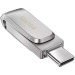 Флэш накопитель USB 128 Гб SanDisk Ultra Dual Drive Luxe USB 3.1 (silver) (213054)#1798459