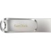 Флэш накопитель USB 64 Гб SanDisk Ultra Dual Drive Luxe USB 3.1 (silver) (213055)#1798493