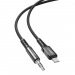 Аудио Адаптер ACEFAST C1-06 Lightning - 3.5mm AUX (черный) 1,2м#2136746