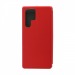 Чехол-книжка BF модельный (силикон/кожа) для Samsung Galaxy S22 Ultra красный#1803140