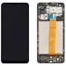 Дисплей для Samsung M127F Galaxy M12 в рамке + тачскрин (черный) 100%#1855635