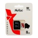 Карта памяти MicroSD 8GB Netac P500 Eco Class 10 + SD адаптер#1804677