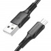 Кабель USB - micro USB BOROFONE BX80 (черный) 1м#1806705