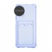 Чехол с кармашком противоударный для Samsung Galaxy A31 прозрачный (007) синий#1965455