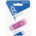 Флеш-накопитель USB 8GB Smart Buy Twist розовый#1813041