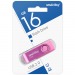 Флеш-накопитель USB 16GB Smart Buy Twist розовый#1813038