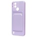 Чехол-накладка - SC315 с картхолдером для "OPPO realme C21Y" (light violet) (214440)#2097257