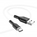 Кабель USB - Type-C Borofone BX63 Charming, 100 см 3А (black/white) (207894)#1813314