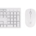 Клавиатура + мышь Оклик 240M клав:белый мышь:белый USB беспроводная slim Multimedia [23.01], шт#1833865