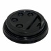 Крышка на стакан кофейный 89мм черная с кнопкой 1/100/1000шт СтП#1834330
