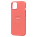 Чехол-накладка Silicone Case SafeMag с анимацией для "Apple iPhone 13" (розовый цитрус) (212985)#2051697