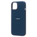 Чехол-накладка - Silicone Case SafeMag с анимацией для "Apple iPhone 13" (синий омут) (212982)#2066789