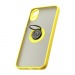 Чехол Shockproof Ring для Samsung Galaxy A03 Core (001) желто-черный#1850884