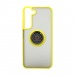 Чехол Shockproof Ring для Samsung Galaxy S22 (001) желто-черный#1850713
