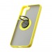 Чехол Shockproof Ring для Samsung Galaxy S22 (001) желто-черный#1850714