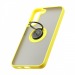 Чехол Shockproof Ring для Samsung Galaxy S22 Ultra (001) желто-черный#1850688