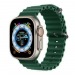 Силиконовый ремешок для часов Apple Watch 42/44/45/49 mm темно-зеленый#1839811