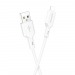 Кабель USB - Apple lightning Borofone BX70 100см 2.4A (white) (207876)#1840551