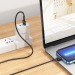 Кабель USB - Apple Lightning Hoco X83, 1,0м, 2,4A силиконовый, черный#2032709