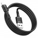 Кабель USB - Apple Lightning Hoco X83, 1,0м, 2,4A силиконовый, черный#1842123