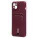 Чехол-накладка - SC304 с картхолдером для "Apple iPhone 14 Plus" (bordo) (214574)#1857447