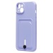 Чехол-накладка - SC304 с картхолдером для "Apple iPhone 14 Plus" (light violet) (214572)#1857461