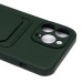 Чехол-накладка - SC304 с картхолдером для "Apple iPhone 14 Pro Max" (dark green) (214580)#1857474