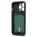 Чехол-накладка - SC304 с картхолдером для "Apple iPhone 14 Pro" (dark green) (214585)#2099176