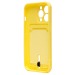 Чехол-накладка - SC304 с картхолдером для "Apple iPhone 14 Pro" (yellow) (214586)#2097268